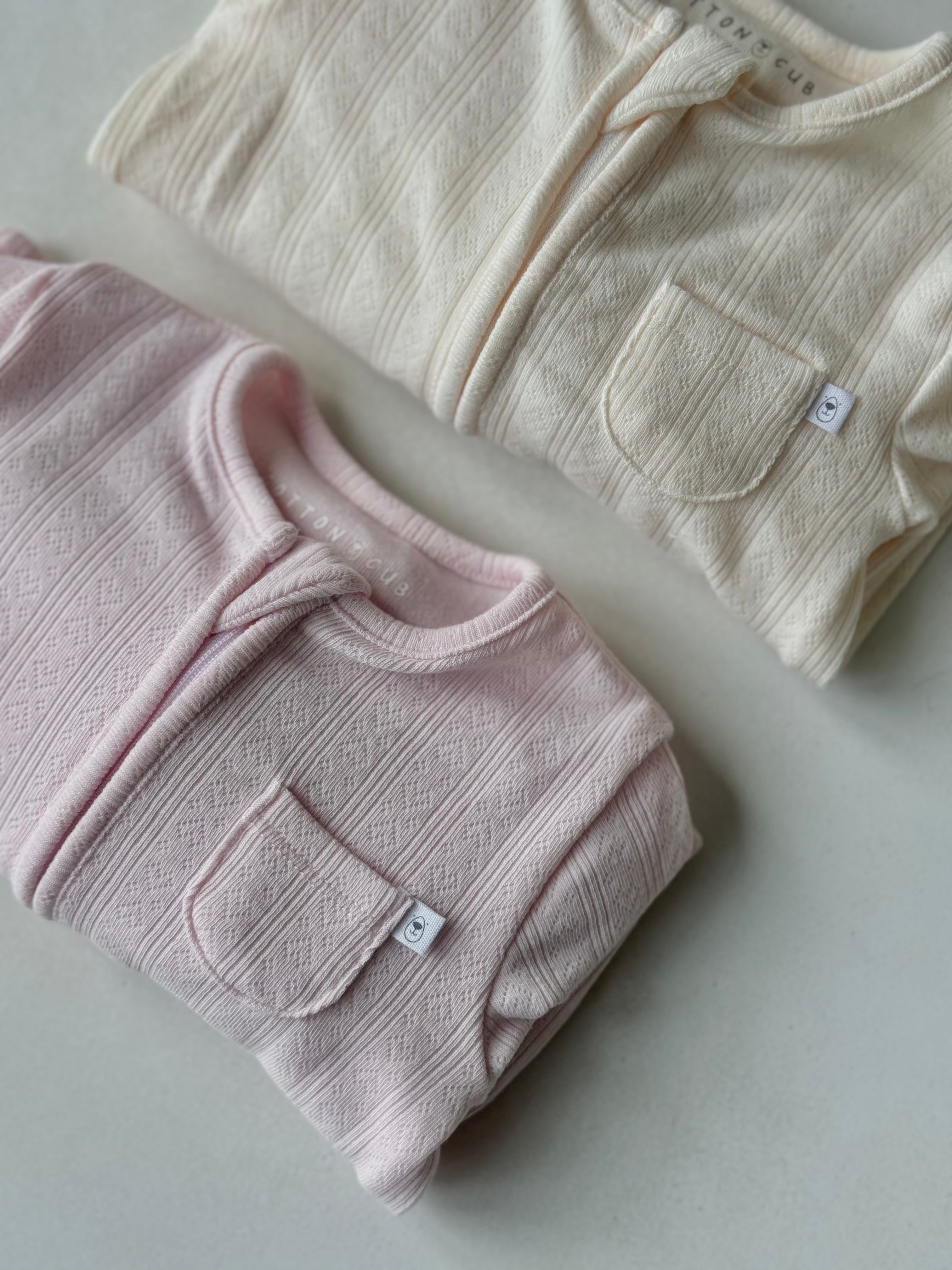 The Plush Heart Pointelle Sleepsuit