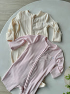 The Plush Heart Pointelle Sleepsuit